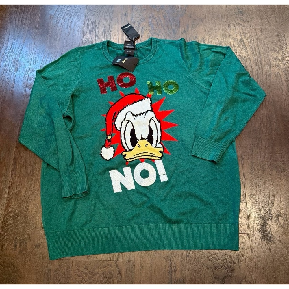 Torrid Disney Donald Duck Santa Sweater NWT